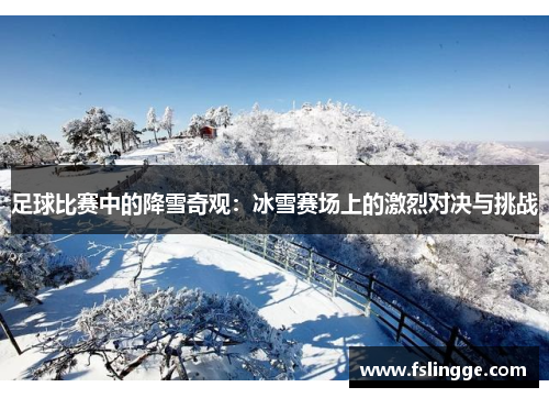 足球比赛中的降雪奇观：冰雪赛场上的激烈对决与挑战
